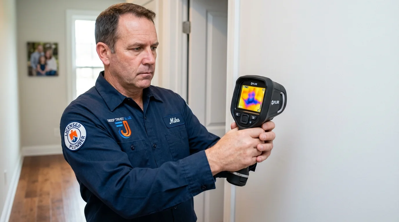 Thermal imaging leak detection by Johns Plumbing LLC in Glen Rose